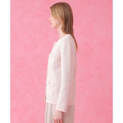 ミックスツイード ジャケットカーディガン | ANAYI/アナイ | 三越