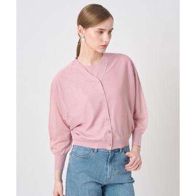 ＜ANAYI＞シアー天竺ドルマンＶ　カーディガン