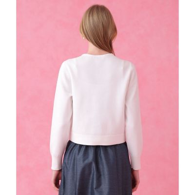 セットアップ対応商品】カラーミックスツイードコンビ カーディガン