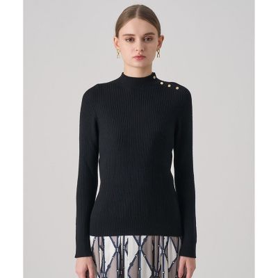 ANAYI ミラノリブタートルネックワンピース 38 ハイネック メリノワイドリブハイネック プルオーバー | ANAYI/アナイ | 三越