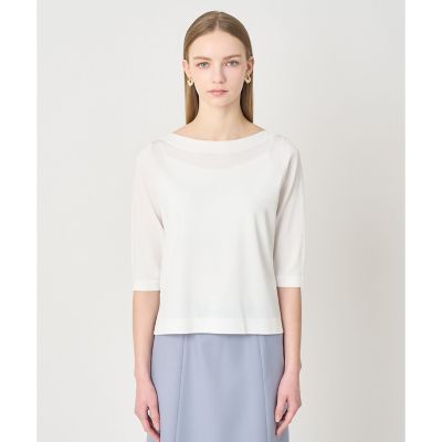 スリーブボタンボートネックプルオーバー | ANAYI/アナイ | 三越伊勢丹