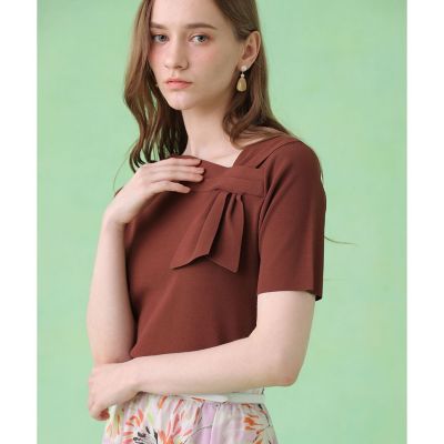 ＜ANAYI＞アシンメトリクリボン　プルオーバー