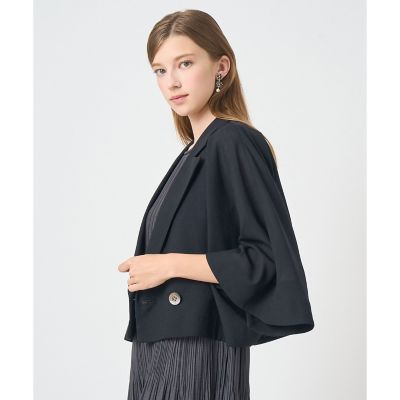ファインメッシュハーフスリーブ ジャケット〈セットアップ対応商品