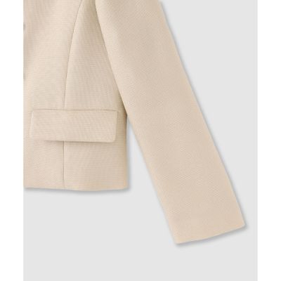 バスケットノーカラーダブルジャケット〈セットアップ対応商品