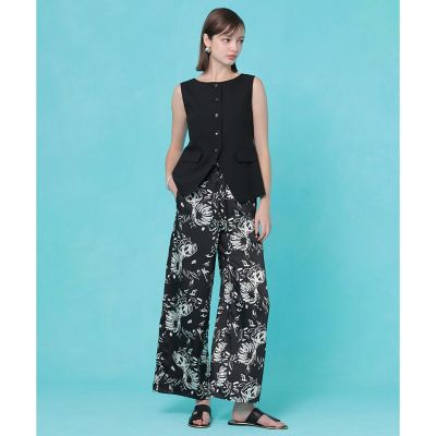 ななお【未使用】 ANAYI リネンライクプリーツ 黒 34 涼しげ リネンライクジレ | ANAYI/アナイ | 三越伊勢丹オンラインストア・通販