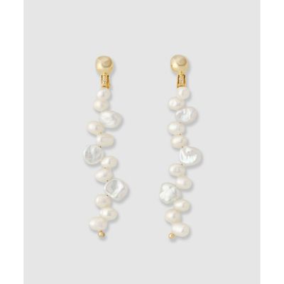 ＜ANAYI＞淡水ケシパールイヤリング