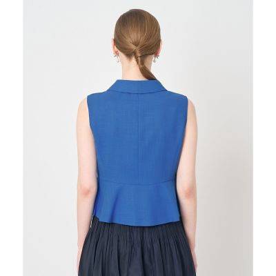 ドライスラブ衿付きジレ〈セットアップ対応商品〉 | ANAYI/アナイ