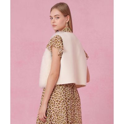 美品☆AGNONA☆リアルファー☆カシミヤニット☆リバーシブル
