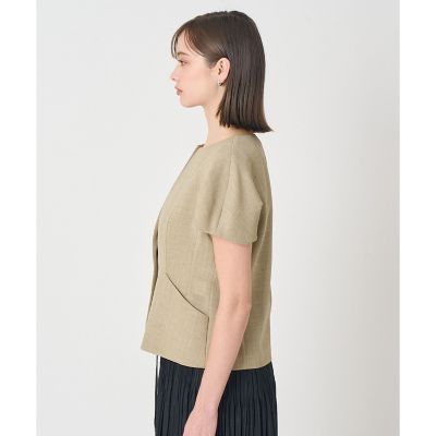 カラミリネンライクタックスリーブジャケット〈セットアップ対応商品