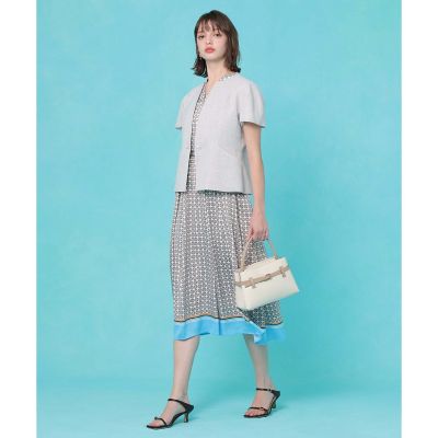 カラミリネンライクタックスリーブジャケット〈セットアップ対応商品