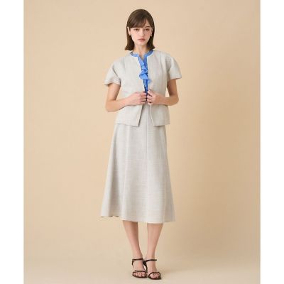 カラミリネンライクタックスリーブジャケット〈セットアップ対応商品
