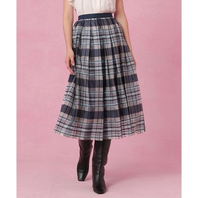 シルクシアーチェックフレアスカート〈セットアップ対応商品〉 | ANAYI