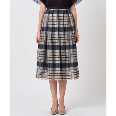 シルクシアーチェックフレアスカート〈セットアップ対応商品〉 | ANAYI