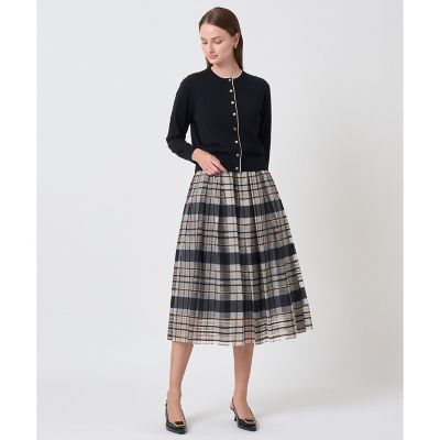 シルクシアーチェックフレアスカート〈セットアップ対応商品〉 | ANAYI
