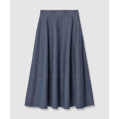 デニムライク切り替え スカート〈セットアップ対応商品〉 | ANAYI
