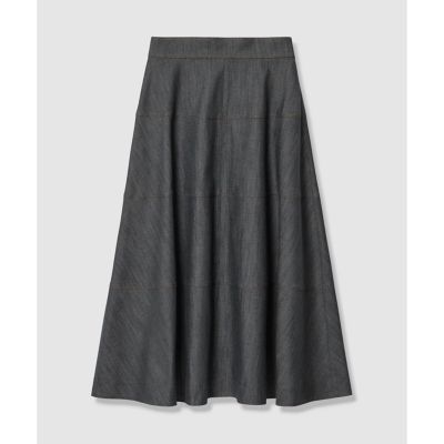 デニムライク切り替え スカート〈セットアップ対応商品〉 | ANAYI