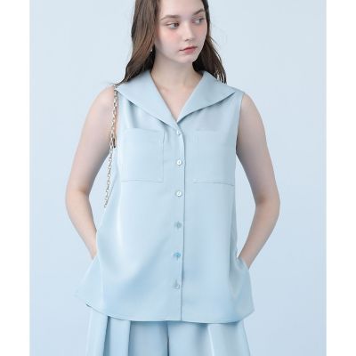 トリアセツイルセーラー ブラウス〈セットアップ対応商品〉 | ANAYI 