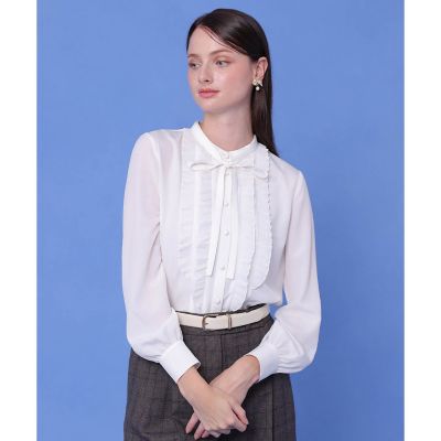 極美品✨アナイ アップル柄スタンドカラーブラウス リンゴ総柄 M ANAYIのシャツ・ブラウス | レディース | 三越伊勢丹オンラインストア