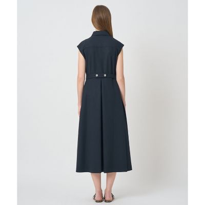 ドライスラブステンカラージレ ワンピース〈セットアップ対応商品
