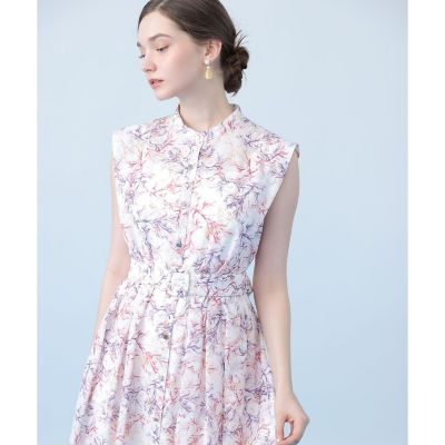 ANAYI アナイ Coral プリントローンシャツフレア ワンピース Coral プリントローンシャツフレア ワンピース | ANAYI/アナイ