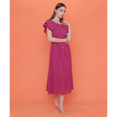 からみストライプビッグカラー ワンピース | ANAYI/アナイ | 三越