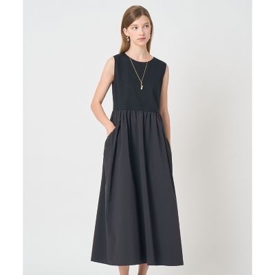 新品　ANAYIアナイ　ポンチ×タフタバックシャン ワンピース ポンチ×タフタバックシャン ワンピース | ANAYI/アナイ | 三越伊勢丹