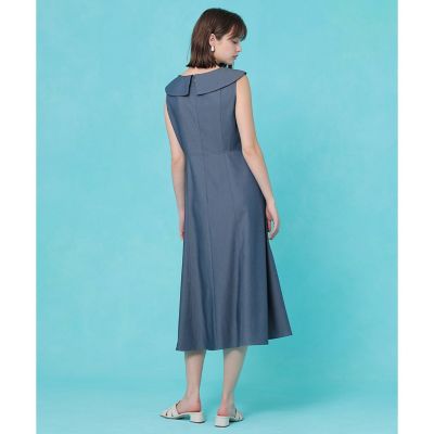 再生繊維（セルロース）ポリツイルボウタイ ワンピース | ANAYI/アナイ