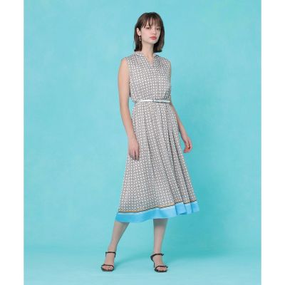 人気✨ANAYI アナイ バードプリント フレアロングワンピース ドレス 36 幾何プリントフレアワンピース | ANAYI/アナイ | 三越伊勢丹オンライン