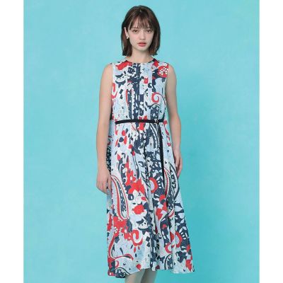 ペイズリーサテンプリントテント ワンピース | ANAYI/アナイ | 三越