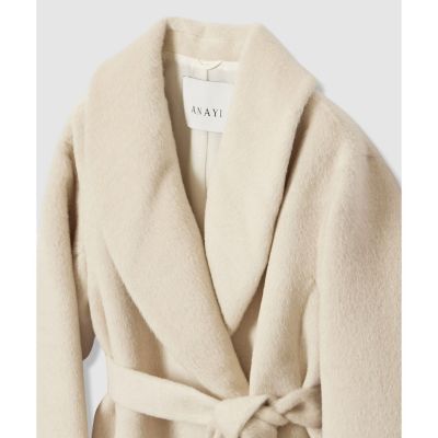 アルパカシャギーショールカラーコート | ANAYI/アナイ | 三越伊勢丹