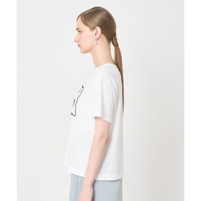 コットン天竺カリグラフィーTシャツ | ANAYI/アナイ | 三越伊勢丹