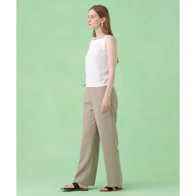 美品　ANAYI／アナイ★　レース　ボーダー　コットンキャミソール　M ANAYI - 美品 ANAYI／アナイ☆ レース ボーダー コットンキャミソール