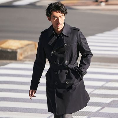 オシャレ　サンヨー　100年コート　ビジネス　トレンチコート　冬　プレゼント サンヨーコート SANYOCOAT ＜100年コート＞スタンダードモデル ダブル