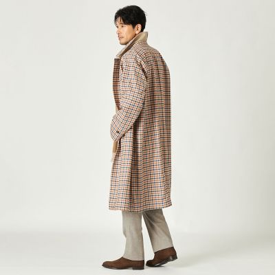 【極上】英国製 インバーティア リバーシブル バルマカーンコート 両面綿100 リバーシブルバルマカーンコート | SANYOCOAT (Men)/サンヨーコート