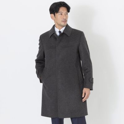 コート ALPACA WOOL SILK TWEED SOUTIEN