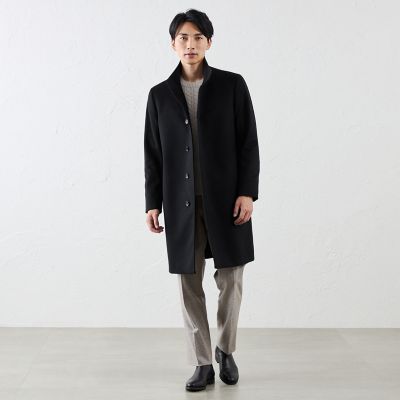 Rain Wool＞スタンドカラーコート | SANYOCOAT (Men)/サンヨー