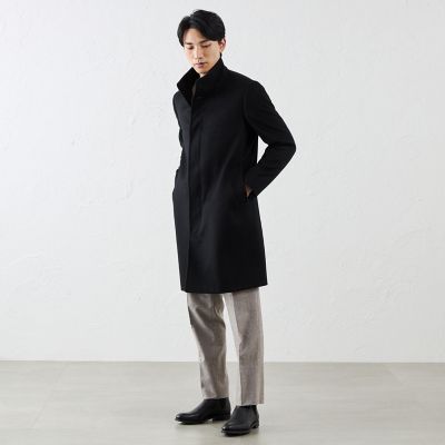 Rain Wool＞スタンドカラーコート | SANYOCOAT (Men)/サンヨー