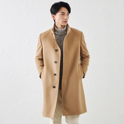 Rain Wool＞スタンドカラーコート | SANYOCOAT (Men)/サンヨー