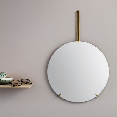 【受注商品】ウォールミラー　７０ＣＭ　ブラス