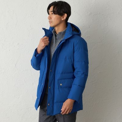 はっ水】3レイヤーポリエステルロングダウンコート（2L・3Lあり