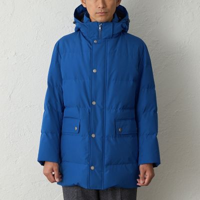はっ水】3レイヤーポリエステルロングダウンコート（2L・3Lあり