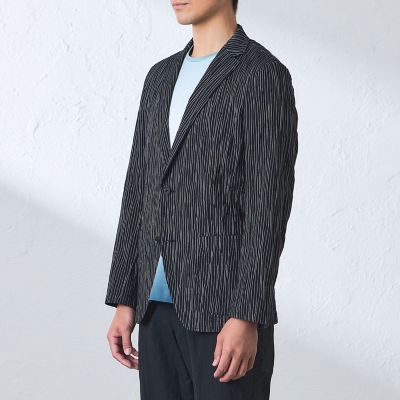 Theory ウェーバリー コットン ストライプ ジャケット　24SS ミックスコットンタックドビーストライプジャケット | BAKER STREET