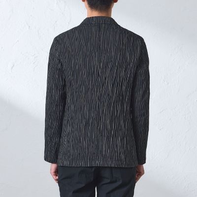 【古着】BETTER ベター ストライプ 春 ワークジャケット HIGH! STANDARD】タイプライター素材のワークジャケットとトラウザーズ