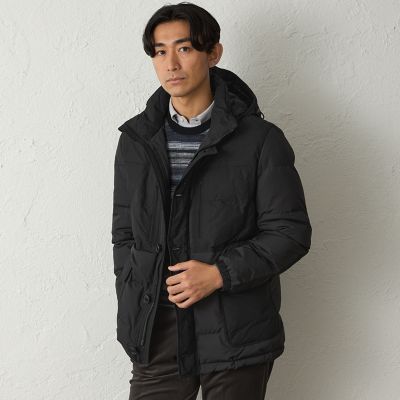 【本日限定お値下げ＊】ブレンヘイム　ショートダウン　ブラック S ENFOLD(エンフォルド)｜SOLOTEXサテン ショートダウン JK/ジャケット