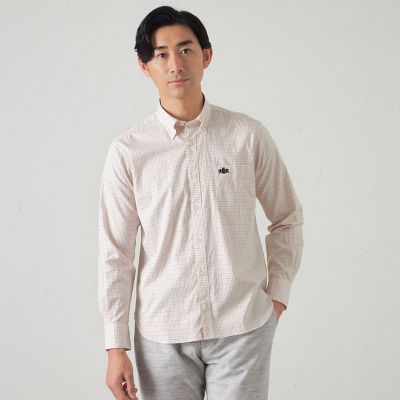 ＜BAKER STREET (Men)＞ドビーチェックシャツ（２Ｌ・３Ｌあり）