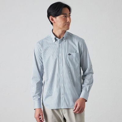 ストライプフィットシャツ ストライプ柄ボックスフィットシャツ - ブルー | ZARA Japan / 日本