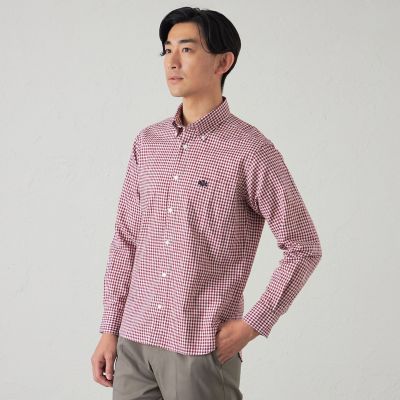 ＜BAKER STREET (Men)＞綿麻ギンガムシャツ