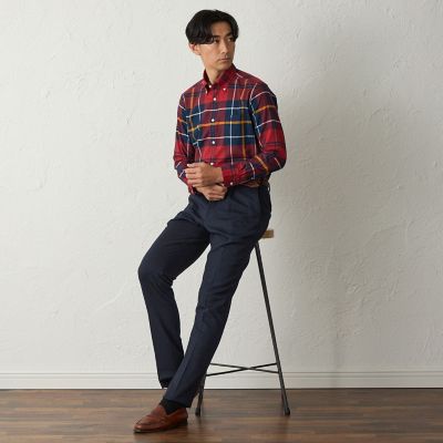 ＜BAKER STREET (Men)＞起毛タータンシャツ