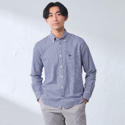 ＜BAKER STREET (Men)＞ソフトギンガムチェックシャツ