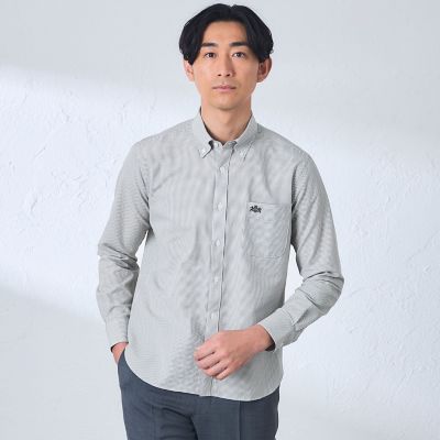 ＜BAKER STREET (Men)＞ＢＥＹＯＮ　ＴＥＣＨ（Ｒ）　綿混ＤｏｔＡｉｒサッカーシャツ